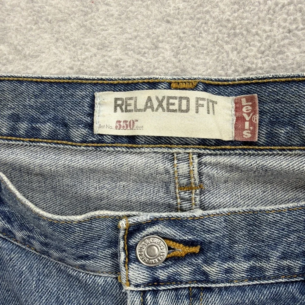 Levis 550 Jeans Mens 40x30 Blue Denim Pants Baggy Loose Taper Relaxed‎ Retro Y2K